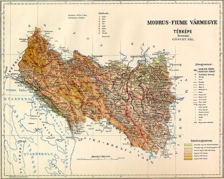 750px Modrus Fiume County Map - Dogodki