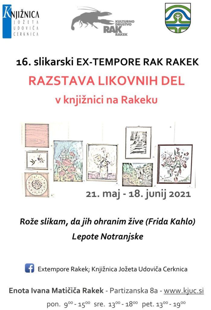 cover 1 699x1024 - 16. slikarski Ex-tempore Rak Rakek – razstava likovnih del