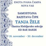 Tanja Žele - razstava klekljanih čipk