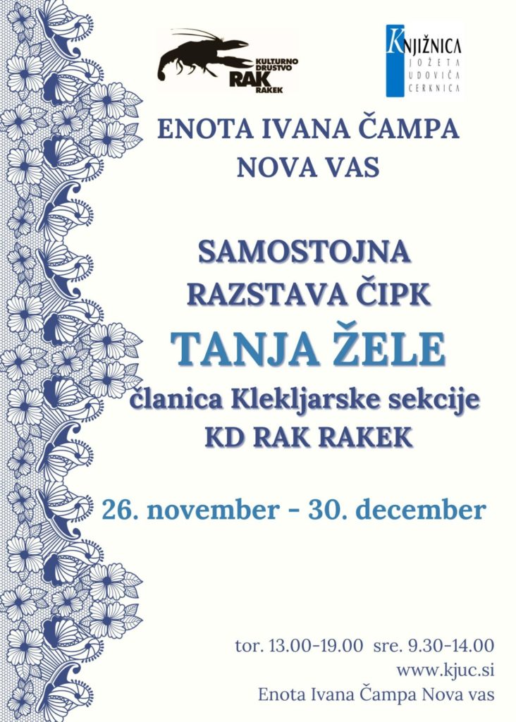 Tanja Zele. cipke 732x1024 - Tanja Žele - razstava klekljanih čipk