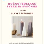 Ročno izdelane sveče in svečniki iz zbirke Slavke Repolusk