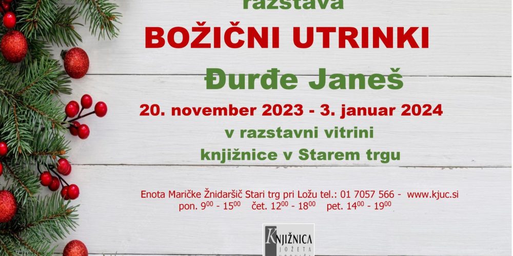 Božični utrinki Đurđe Janeš