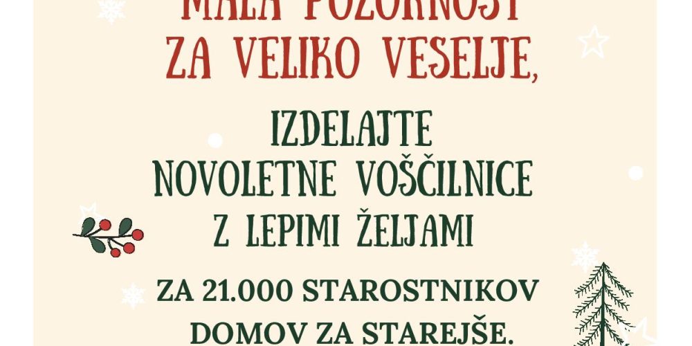 Mala pozornost za veliko veselje – izdelava novoletnih voščilnic