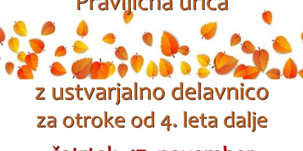 Pravljična urica z ustvarjalno delavnico v Starem trgu