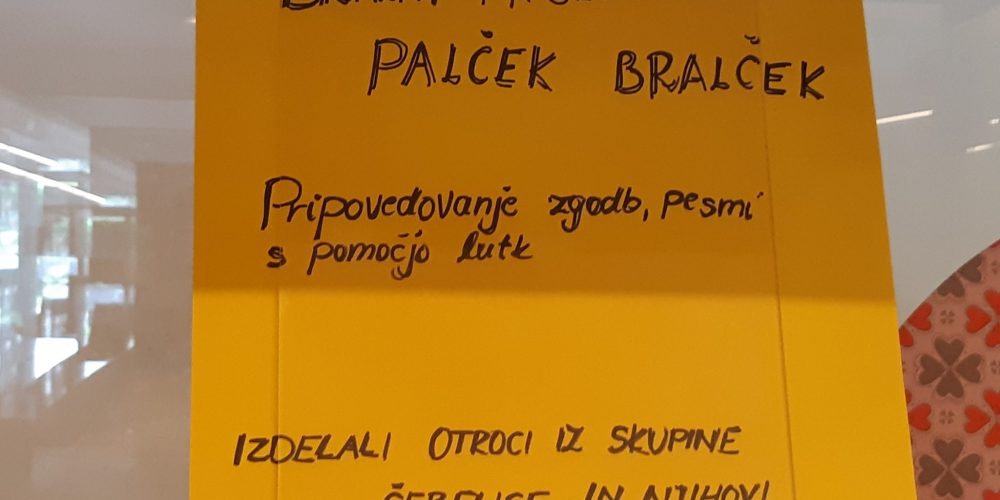 Razstava lutk ob zaključenem projektu Palček Bralček