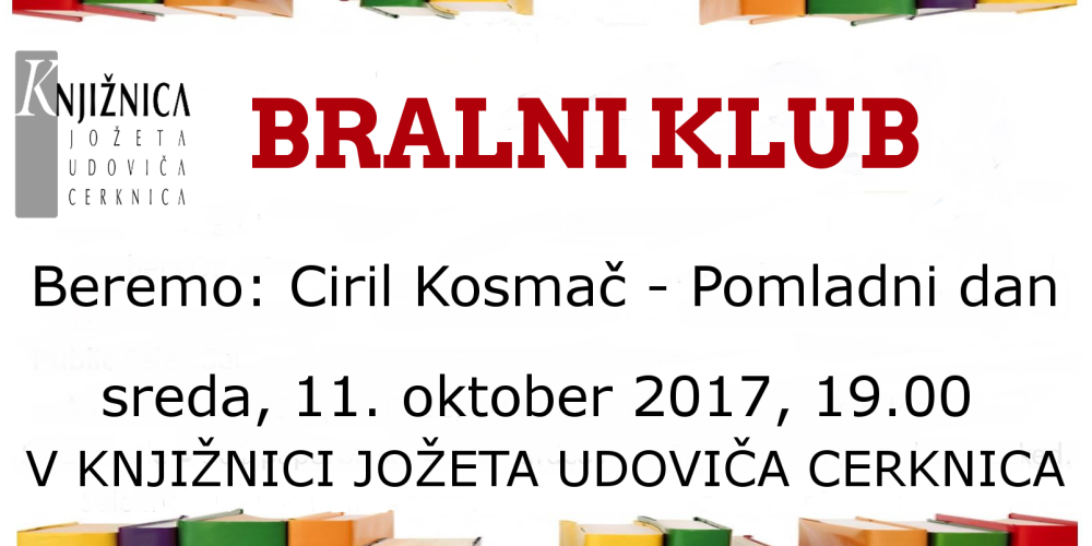 Bralni klub: Ciril Kosmač – Pomladni dan