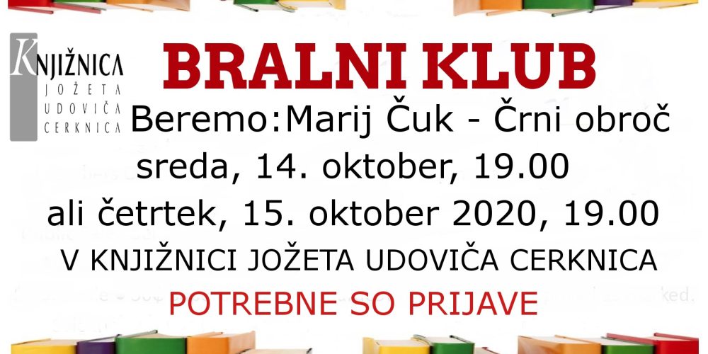 Bralni klub: Marij Čuk – Črni obroč