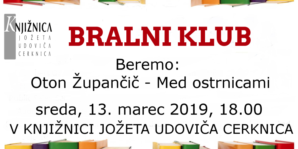 Bralni klub: Oton Župančič – Med ostrnicami