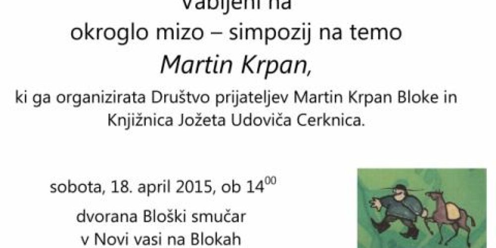 Simpozij o Martinu Krpanu