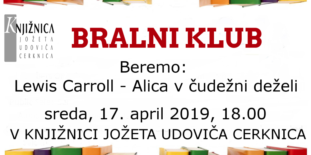 Bralni klub: Lewis Carroll – Alica v čudežni deželi