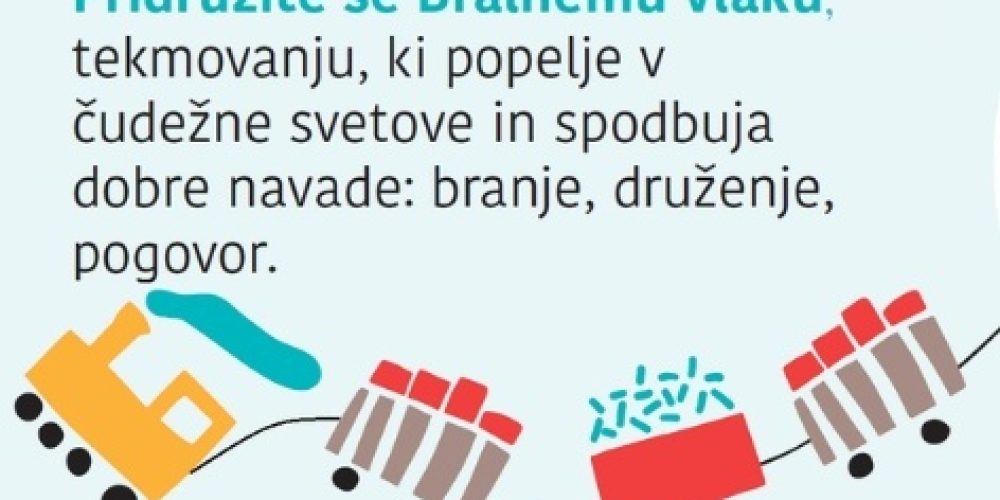 Bralni vlak je zabavna literarna družinska aktivnost, kjer skupaj bereta otrok in odrasla oseba