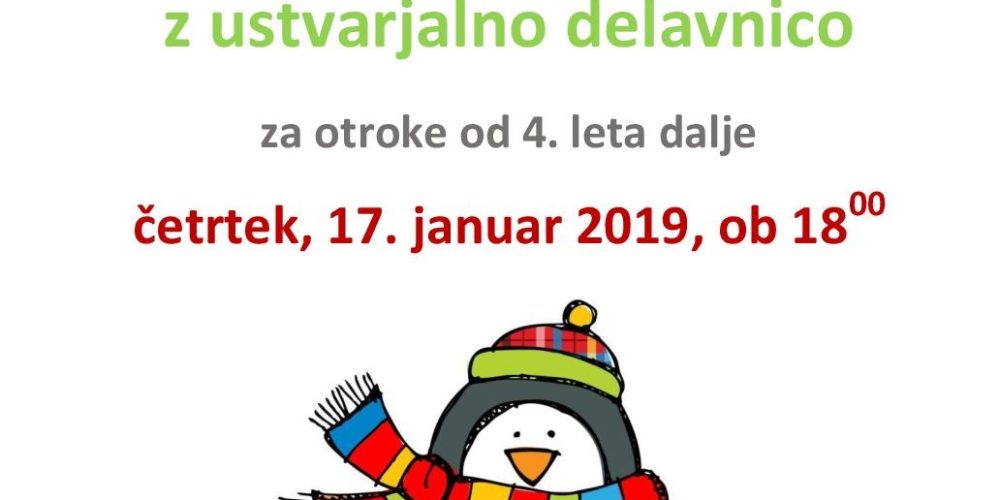 Pravljična urica in ustvarjalna delavnica za otroke od 4. leta dalje