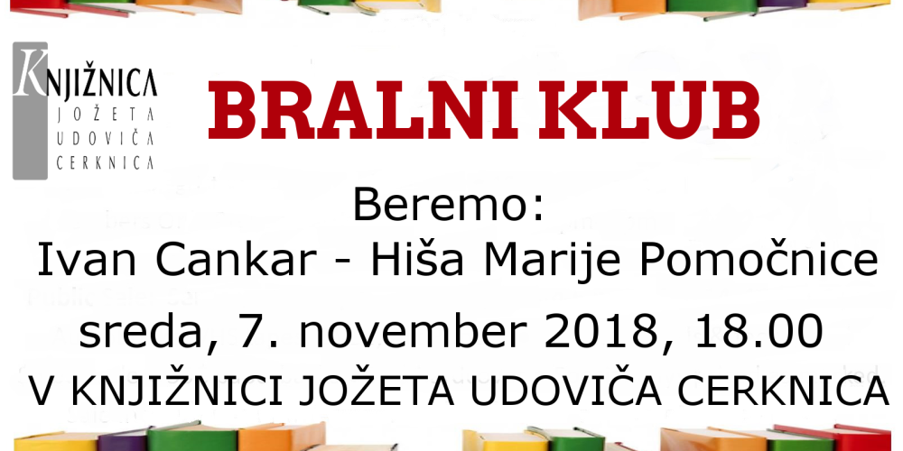 Bralni klub: Ivan Cankar – Hiša Marije Pomočnice