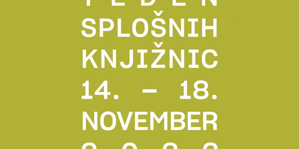 Teden splošnih knjižnic – Izvolite (v) knjižnico