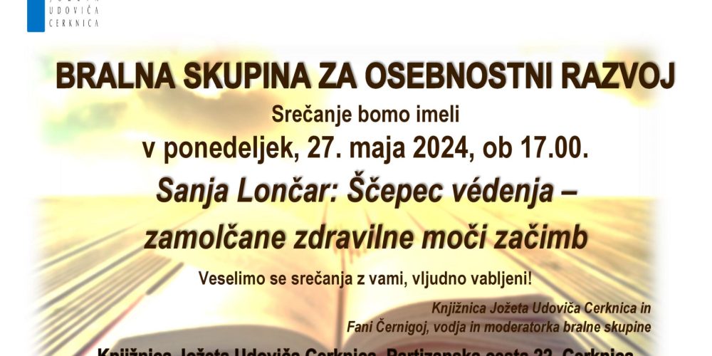 Srečanje Bralne skupine za osebnostni razvoj