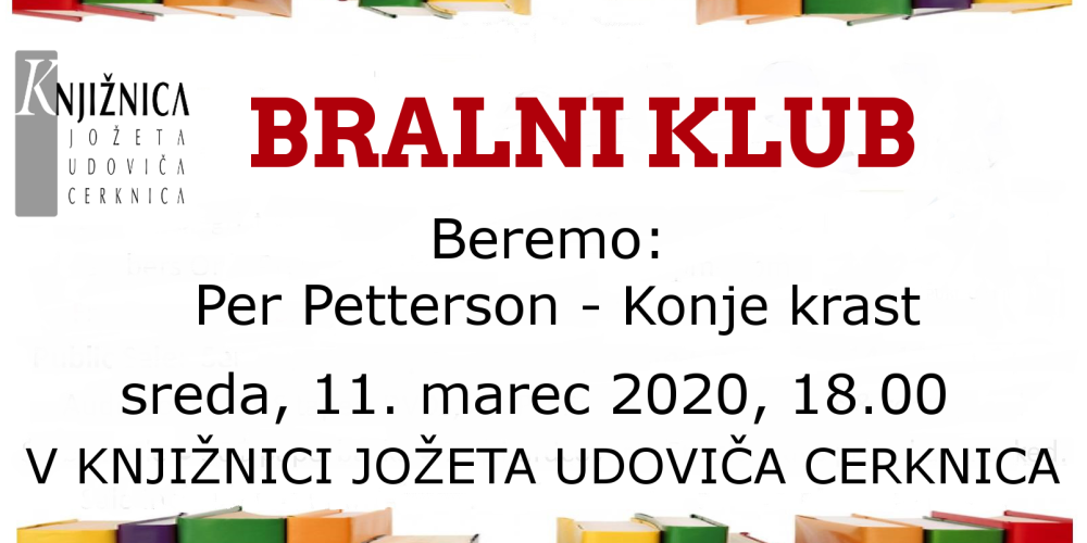 ODPOVEDANO – Bralni klub: Per Petterson – Konje krast